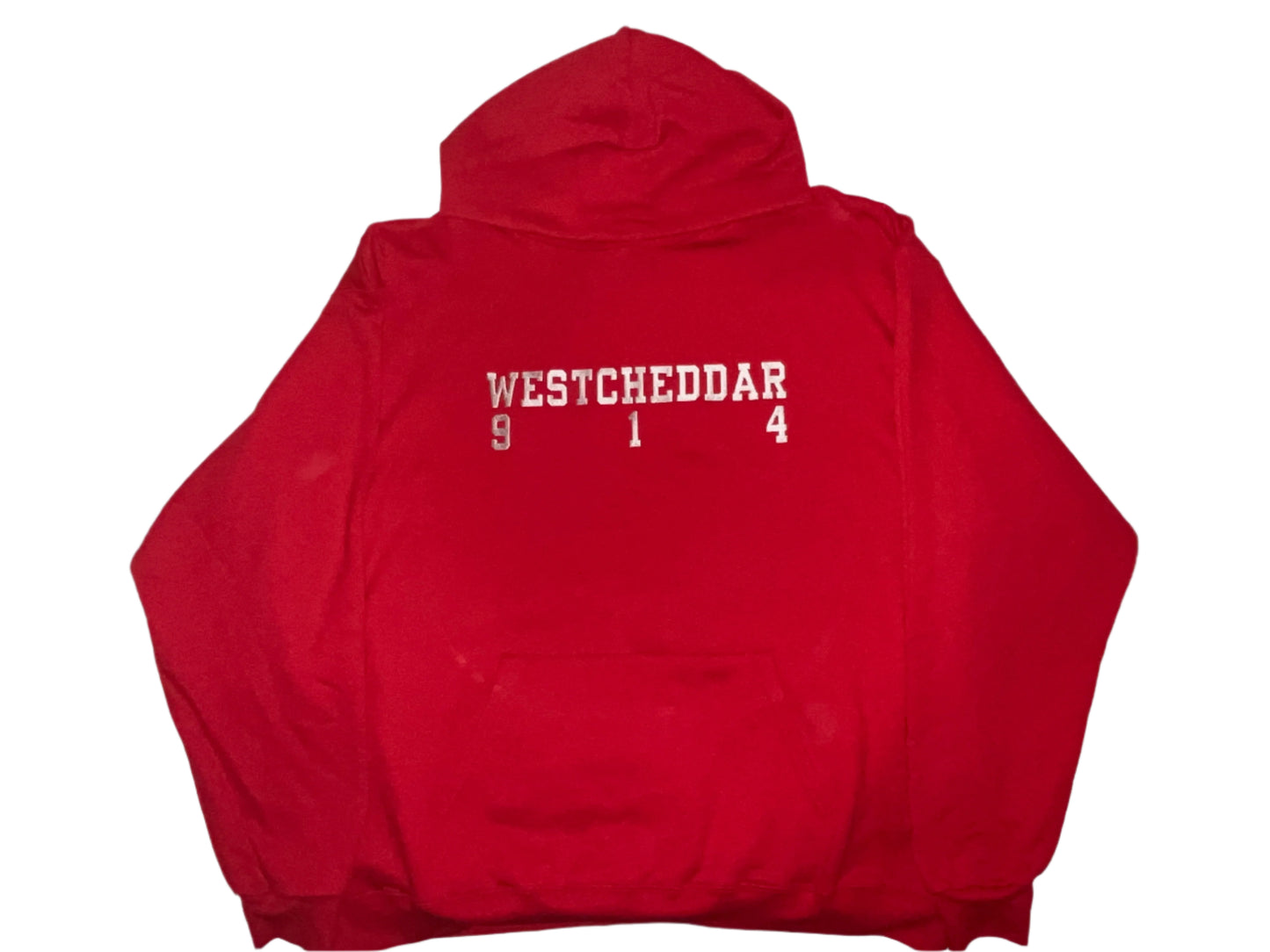Scarlet Red Westcheddar914 Boss Print Hoodies