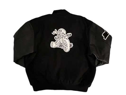 Midnight Black Westcheddar914 Varsity Jacket