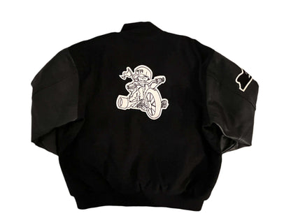 Midnight Black Westcheddar914 Varsity Jacket 