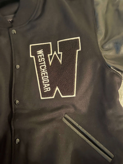 Midnight Black Westcheddar Varsity Jacket